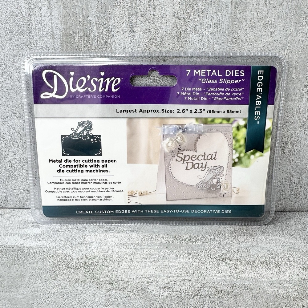 Crafter's Companion Die'sire Edge'ables Glass Slipper 7 Metal Cutting Dies